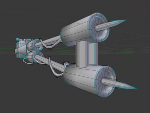 rusty stun spear powered by car battery Modello 3D
