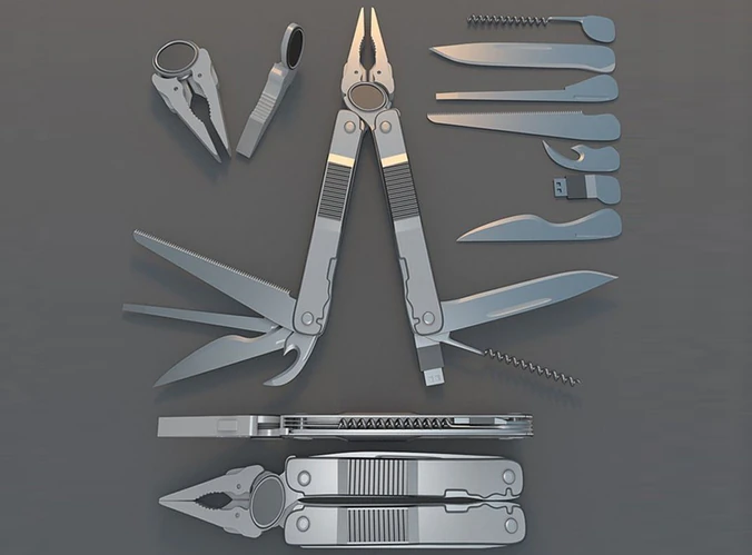 universal tools 3D Model .c4d .max .obj .3ds .fbx .stl .blend 