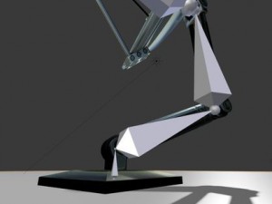 satellite dishes rigged and low poly 3D-Modell