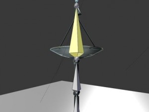 satellite dishes rigged and low poly 3D-Modell