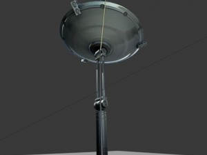 satellite dishes rigged and low poly 3D-Modell