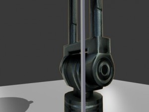 satellite dishes rigged and low poly 3D-Modell