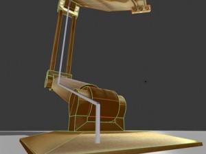 satellite dishes rigged and low poly 3D-Modell