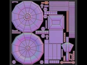 satellite dishes rigged and low poly 3D-Modell