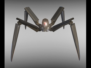 rigged and animated robot 3D Model