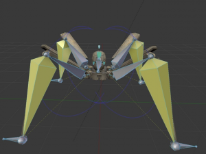 rigged and animated robot 3D Model