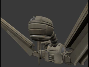 rigged and animated robot 3D Model