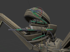 rigged and animated robot 3D Model
