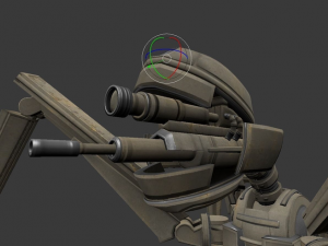 rigged and animated robot 3D Model