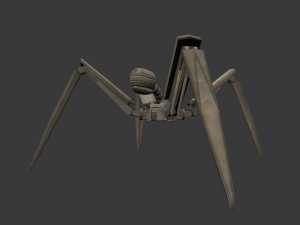 rigged and animated robot 3D Model
