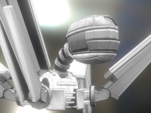 rigged and animated robot 3D Model