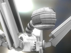 rigged and animated robot 3D Model