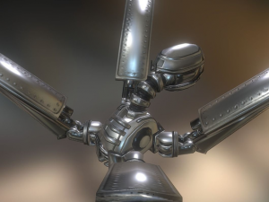 rigged and animated robot 3D Model