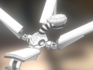 rigged and animated robot 3D Model