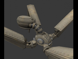 rigged and animated robot 3D Model