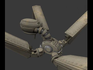 rigged and animated robot 3D Model