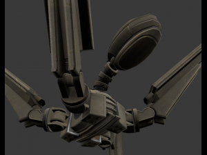 rigged and animated robot 3D Model