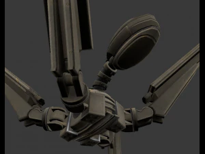rigged and animated robot 3D Model