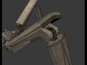 rigged and animated robot 3D Model