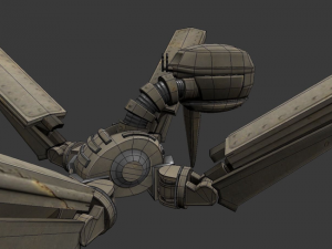rigged and animated robot 3D Model