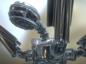 rigged and animated robot 3D Model