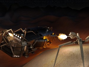 rigged and animated robot 3D Model