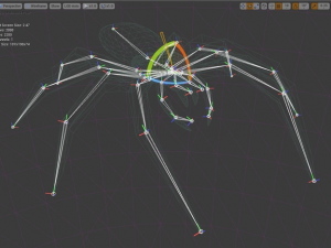 spider rigged and game ready 3D Model
