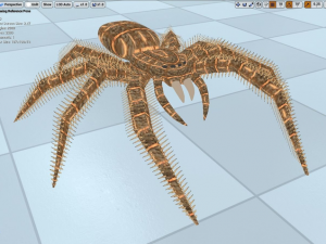 spider rigged and game ready 3D Model