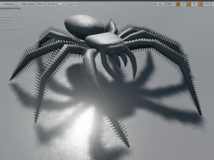 spider rigged and game ready 3D Model
