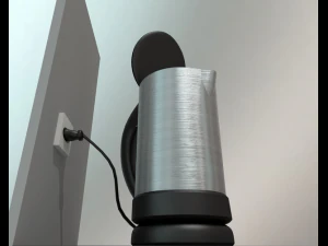 boiler acqua con cavo elettrico truccato Modello 3D