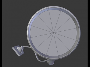 water boiler with rigged electric cable 3D Model