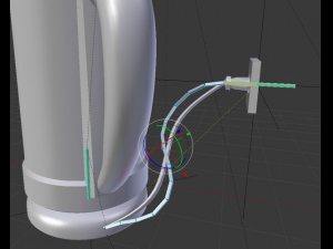 water boiler with rigged electric cable 3D Model