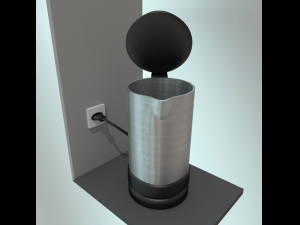 water boiler with rigged electric cable 3D Model