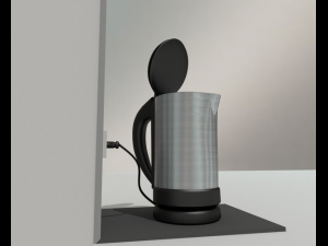 water boiler with rigged electric cable 3D Model