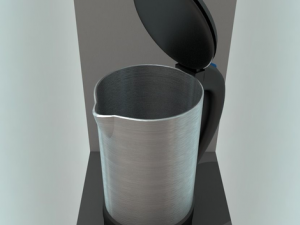 water boiler with rigged electric cable 3D Model