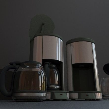 coffee machine rigged 3D मॉडल .c4d .max .obj .3ds .fbx .stl .blend 