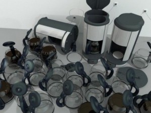 coffee machine rigged 3D मॉडल