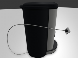 coffee machine rigged 3D मॉडल