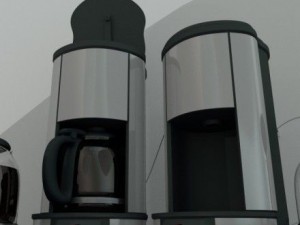 coffee machine rigged 3D मॉडल