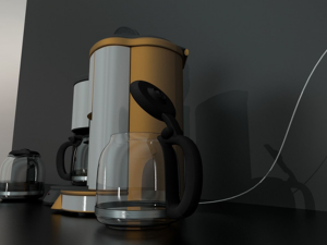coffee machine rigged 3D मॉडल