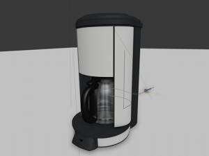 coffee machine rigged 3D मॉडल