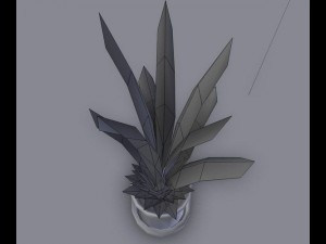 indoor pot plant Modello 3D