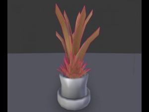 indoor pot plant Modello 3D
