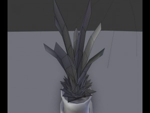 indoor pot plant Modello 3D