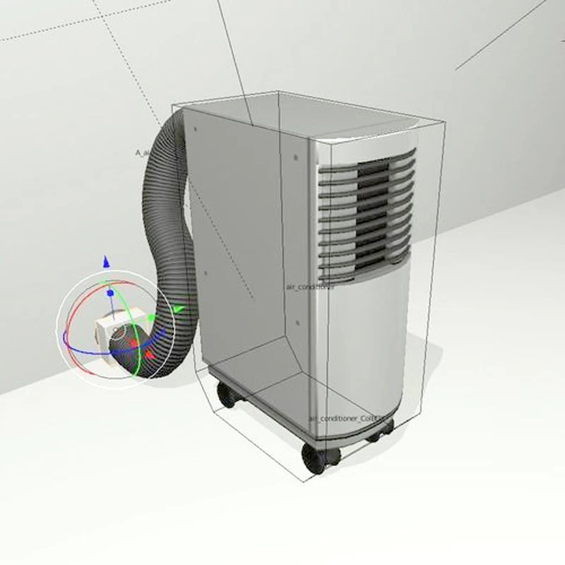 air conditioner rigged 3D Model .c4d .max .obj .3ds .fbx .stl .blend 