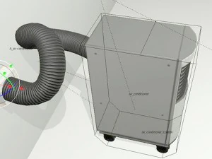 air conditioner rigged 3D Model