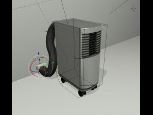 air conditioner rigged 3D Model
