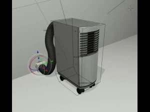 air conditioner rigged 3D Model