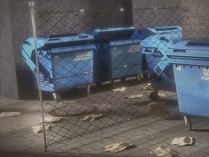 garbage container with ragdoll setup 3D Model