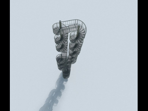 aluminum spiral staircases Modèle 3D